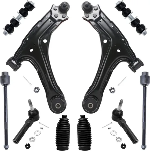 Vista 191 de Detroit Axle - Kit de suspensión frontal de 10 piezas para Dodge Avenger 2008-2014, Chrysler Sebring 2007-2010, 2 brazos de control inferiores, 2