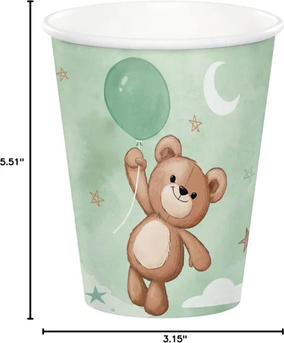Vista 3 de Trendware Vasos de papel de oso de peluche, 24