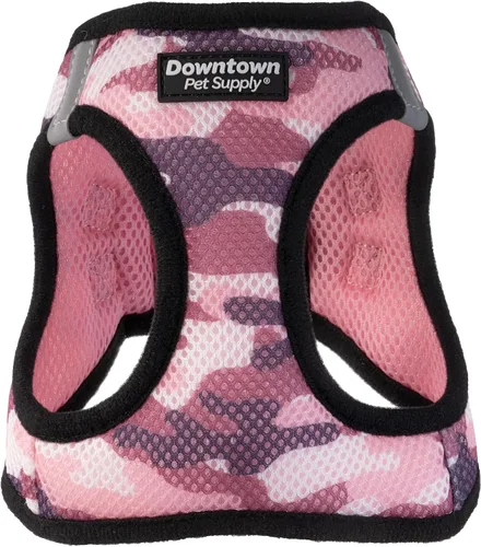 Vista 88 de Downtown Pet Supply Arnés para perro Step-in – Sin tirones, malla acolchada ajustable con ribete reflectante, correa de hebilla segura – Arnés