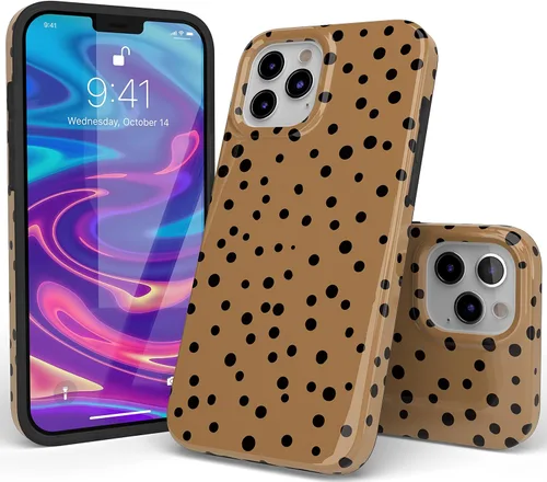 Vista 4 de Casely Funda para iPhone 11 Pro Max Spot On Estampado de animales punteados Diseño clásico ultra delgado