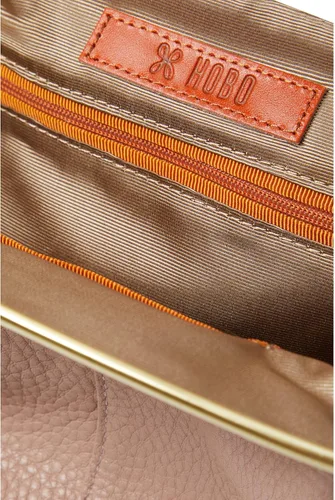 Vista 3 de HOBO Lana Pequeño Embrague Para Mujer - Espejo Redondo Desmontable Con Clip De Empuje, Elegante y Elegante Embrague De Viaje Lotus Talla Única, loto