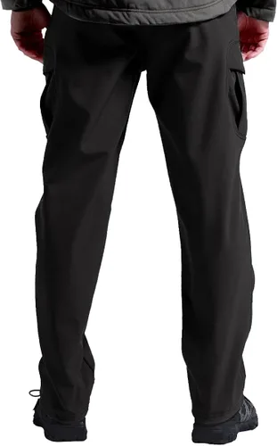 Vista 8 de FREE SOLDIER Pantalones cargo con vellón Softshell para hombre, para nieve, esquí, senderismo, con cinturón