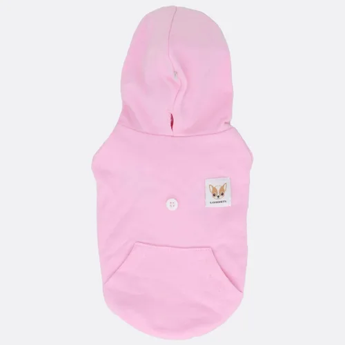 Vista 3 de LOPHIPETS Sudaderas con Capucha de Algodón para Perros para Perros Pequeños Chihuahua Ropa para Cachorros Abrigo para Clima Frío-Rosa/S Rosado