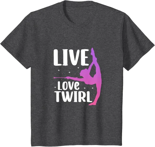 Vista 26 de Camiseta Twirl Baton Twirling Twirler Majorettes, Negro