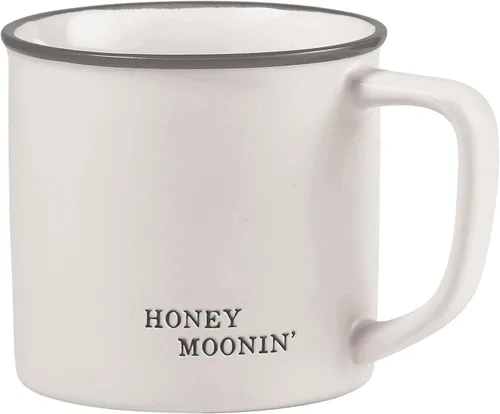 Vista 21 de Santa Barbara Design Studio Tazas de café en blanco y negro con diseños cara a cara, taza de cerámica, 16 onzas, 5 minutos más color fantasía