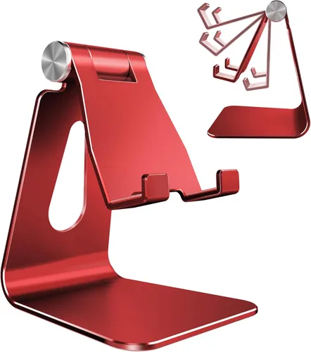 Vista 8 de CreaDream Soporte Ajustable para Teléfono Celular, Soporte para Teléfono, Cuna, Base, Soporte, Soporte de Escritorio de Aluminio Compatible