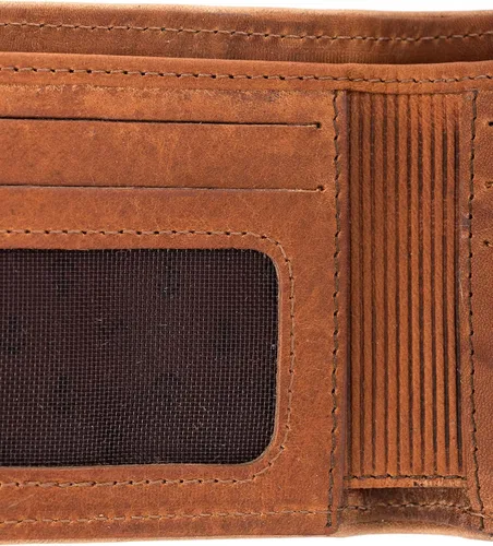 Vista 6 de VELEZ Carteras de cuero genuino para hombre Azul Vintage