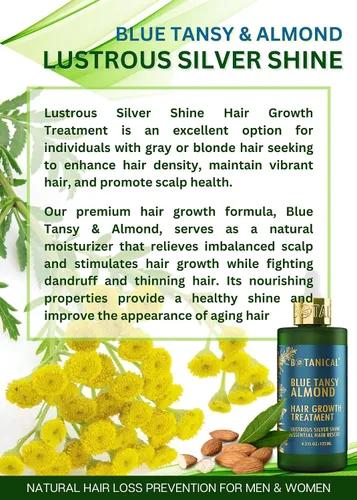 Vista 3 de Tratamiento botánico para el crecimiento del cabello aceite revitalizante para el adelgazamiento del cabello Prevención Pre-champú cuero cabelludo