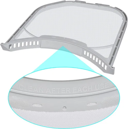 Vista 7 de ADQ566564 - Filtro de pelusa de repuesto para secadoras LG y Kenmore, filtro ADQ566564 (parte inferior con muescas), trampa de pantalla de pelusa