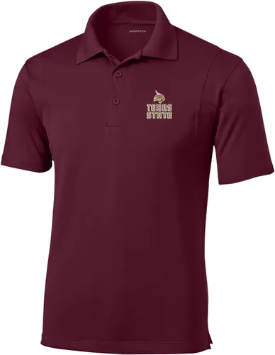 Vista 42 de Polo atlético de micro piqué NCAA para hombre Prime con cuello propio