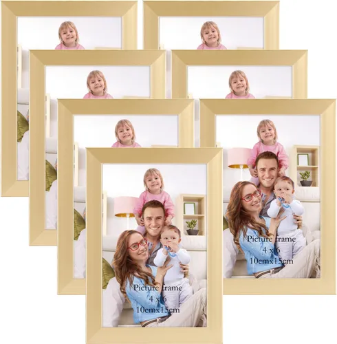 Vista 32 de Giftgarden - Juego de 7 marcos para fotos de 4 x 6 pulgadas, color negro, marcos para fotos de 4 x 6 pulgadas para pared o mesa
