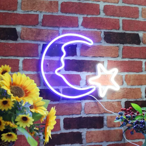 Vista 4 de ADVPRO Moon and Star Flex Silicone LED Neon Sign - Azul - st16s33-fnu0009-b