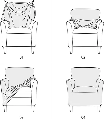 Vista 6 de Fundas elásticas para silla de banquete, fundas de terciopelo de lujo para sillón, fundas para sofá, fundas para silla, protector antideslizante