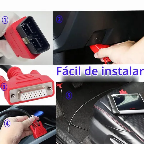 Vista 4 de Cable de reemplazo de prueba de diagnóstico OBD2 para Autel MaxiSys MS908P, prueba principal de 16 pines y 3 filas, prueba principal OBD2