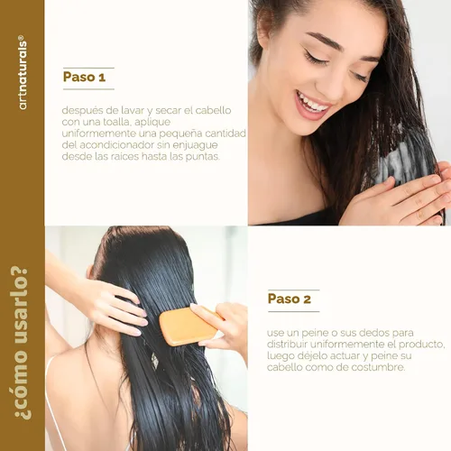 Vista 6 de Aceite de argán orgánico Art Naturals, acondicionador para cabello seco y dañado, 12 onzas