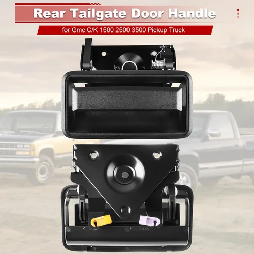 Vista 3 de FAERSI Pestillo de metal para puerta trasera con bisel compatible con Chevrolet Chevy GMC Truck C1500 C2500 C3500 K1500 K2500 K2500 K3500, Repalces#