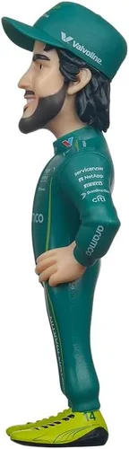 Vista 4 de MINIX Fernando Alonso Modelo – Figura de acción coleccionable de 4.7 in Rango de iconos deportivos Fórmula 1 para fans
