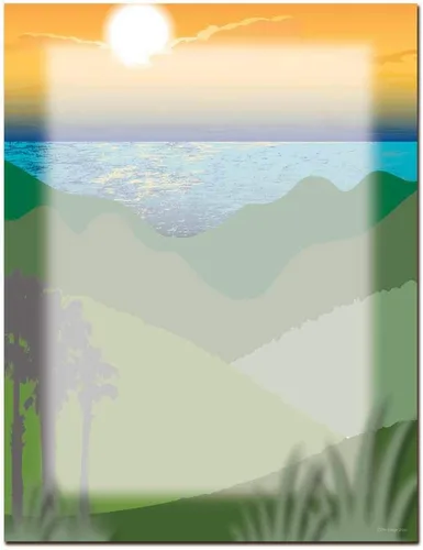 Vista 3 de Along the Beach - Papel para impresora láser y de inyección de tinta (25 unidades)