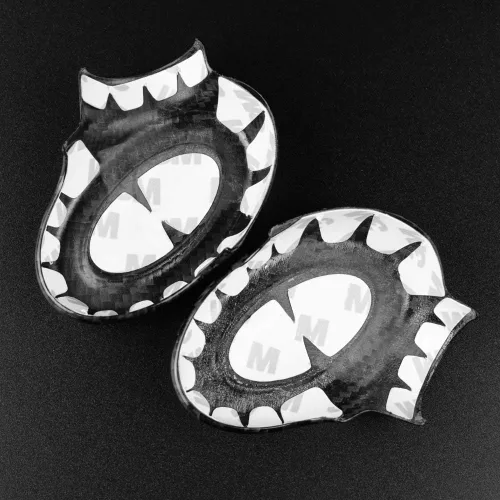 Vista 7 de AIRSPEED Cubierta de la perilla de la palanca de cambios de fibra de carbono, calcomanía interior para Mini Cooper F54 F55 F56 F57 F60 Accesorios
