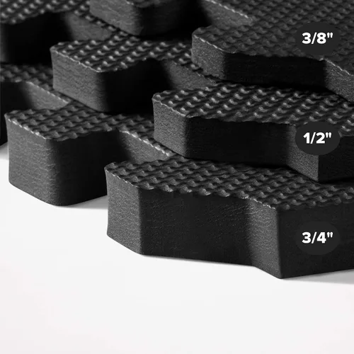 Vista 7 de We Sell Mats 3/8" Thick Multipurpose EVA Foam Exercise Floor Mat, Interlocking Tiles, Anti-Fatigue for Home or Gym