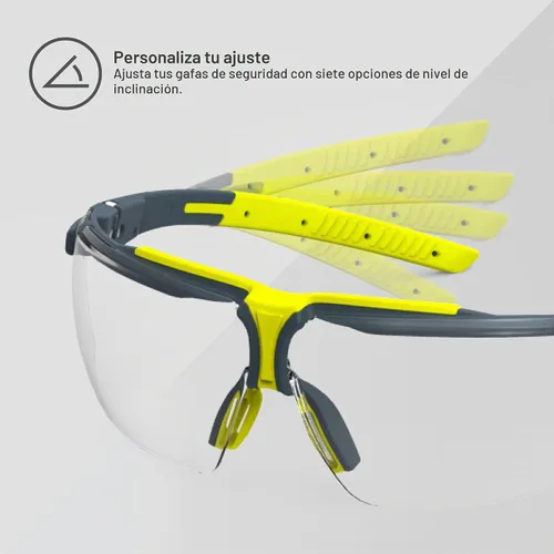 Vista 9 de HexArmor VS300 Gafas de seguridad con brazos laterales ajustables Z87+ para hombres y mujeres