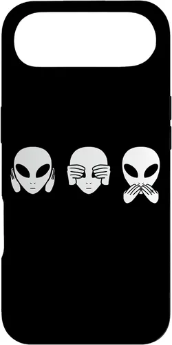 Vista 27 de Alien See Hear Speak No Evil Funny Extraterrestrial Space Case for iPhone 17