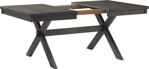 Vista 5 de Crosley Furniture Hayden Modern Farmhouse - Mesa de comedor de madera, pizarra