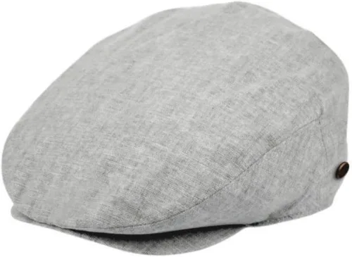 Vista 7 de Sombreros planos de lino para hombre Ivy Gatsby Summer Newsboy