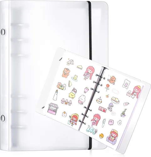 Vista 9 de Spakon Álbum de recolección de calcomanías para niños, reutilizable, 6