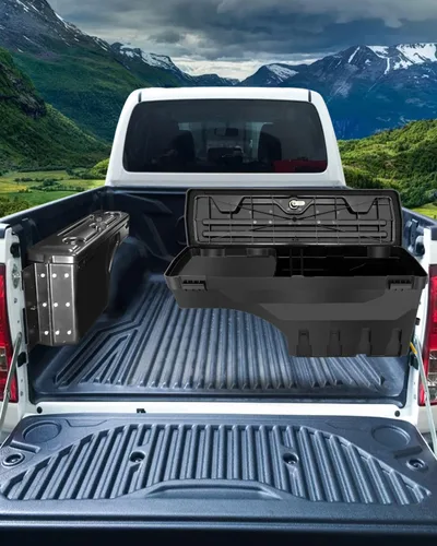 Vista 7 de SCITOO Cerradura y llaves caja de almacenamiento de caja de camión Tits para Ford para F-250 Super Duty para F-350 Super Duty Ford para F-450 Super