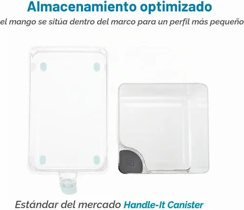 Vista 6 de Polder Handle-It - Recipiente de plástico sin BPA, contenedor apilable de almacenamiento de cocina, solución de almacenamiento de alimentos