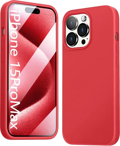 Vista 19 de Funda 5 en 1 para iPhone 12 Pro con protector de pantalla y protector de lente de cámara, funda de silicona líquida para iPhone 12 Pro (verde alpino)