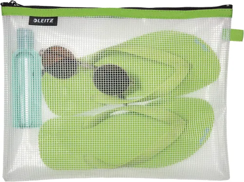 Vista 2 de Leitz Wow - Bolsa de viaje resistente al agua translúcida ideal para almacenamiento y organización visible Verde