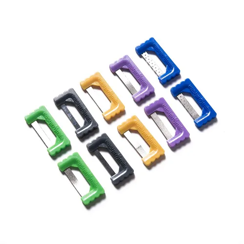 Vista 13 de SNAWOP Tiras interproximales dentales 10PC Ortodoncia Reducción de esmalte Kit de pulido IPR/IR (gris)