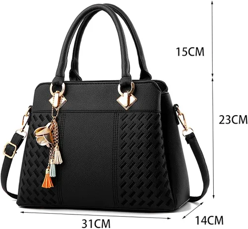 Vista 3 de charmore bolsos de mujer asa superior bolsas de hombro Totes, Azul