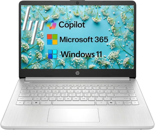 Vista 10 de HP Laptop 2026 estudiantes de negocios, Copilot AI+MS 365, 128GB UFS