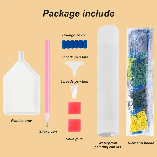 Vista 7 de WSLWXSHM Kits de pintura de diamantes para adultos, kits de arte de diamantes redondos de taladro completo, pintura 5D con diamantes, manualidades