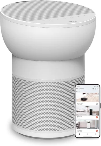 Vista 7 de TCL Breeva - Purificadores de aire A2 para dormitorio del hogar con ionizador de hasta 441 pies cuadrados, modo automático, filtro HEPA verdadero