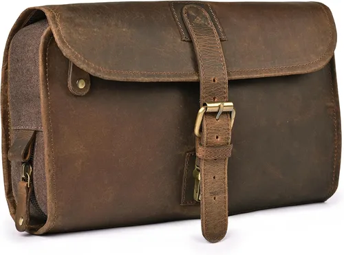 Vista 9 de LEATHER VILLAGE DOPP-3, Negro