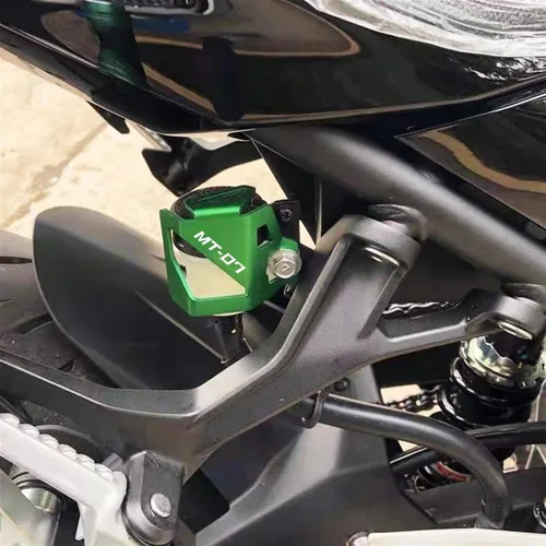 Vista 4 de Marcos protectores para Yamaha MT07 MT09 FZ07 FZ09 FZ 07 09 MT 07 09 2015-2020 2021 motocicleta CNC cubierta de depósito de líquido de freno trasero