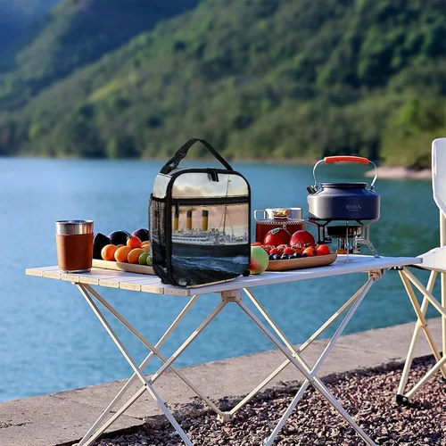 Vista 6 de Retro Titanic Famous Old Historic - Bolsa de almuerzo reutilizable con aislamiento térmico para hombres y mujeres
