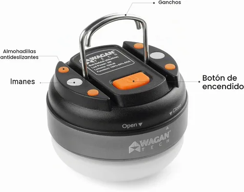 Vista 2 de WAGAN 4301 # camplites Dome linterna linterna LED para Camping, Senderismo, Emergencias