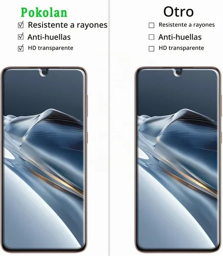 Vista 3 de Pokolan Paquete de 3 protectores de pantalla para Samsung Galaxy S21 Plus Transparente