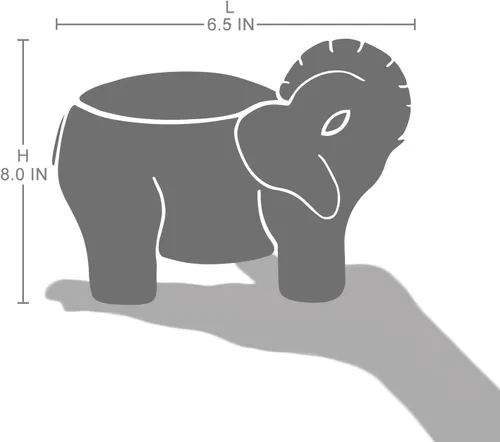 Vista 6 de Vela perfumada de elefante de lujo, tarro grande de 28 onzas con mezcla de cera de soja y 2 mechas de algodón, largo tiempo de combustión de 180 a