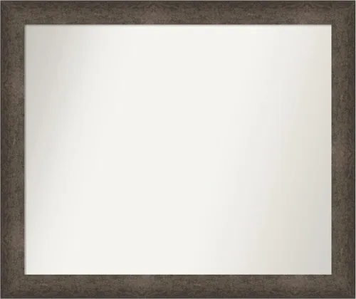 Vista 860 de Amanti Art Espejo de pared personalizado no biselado (25 x 25 pulgadas), marco de bronce acentuado, varios tamaños personalizados, espejo de baño