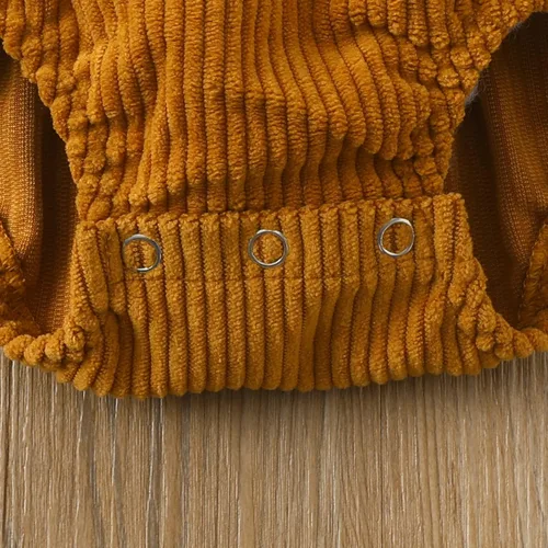 Vista 5 de Lamuusaa Trajes de Pascua para recién nacidos, sin mangas, mameluco de conejo, sin espalda, ropa de pana