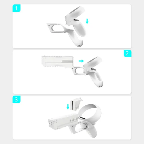 Vista 7 de Esimen Grips Accessories for Oculus Quest 2 Grip Stock Controller Protective Shell Enhanced Gaming Experience, Arizona Sunshine Robo Recall