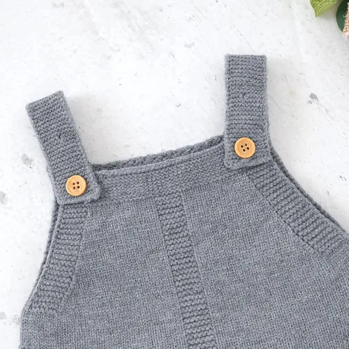 Vista 4 de JNBLDA Conjunto de suéter sin mangas de punto para bebé recién nacido para niño y niña con gorro cálido