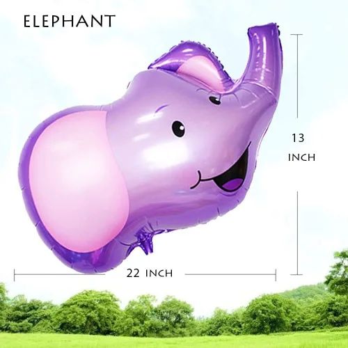 Vista 7 de Decoraciones de Fiesta de Cumpleaños de Safari de Selva - Paquete de 6 Globos Gigantes de Animales para Niños de Safari, Fiesta de Baby Shower