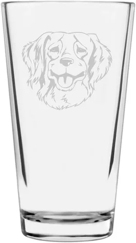 Vista 107 de Podenco Canario - Vaso de pinta de 16 onzas con temática de perro personalizado